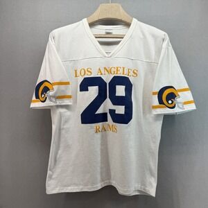 Vintage 80s Eric Dickerson LA Rams Shirt XL Single Stitch NFL Sport Togs Jersey